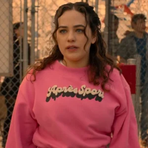 Cobra Kai Season 6 Mary Mouser Pink Sweatshirt