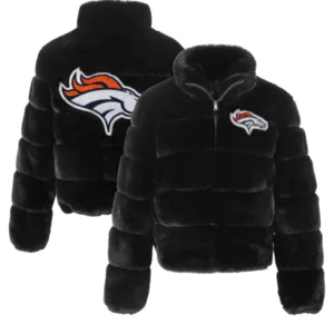 Denver Broncos Faux Fur Jacket
