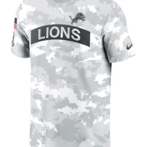Detroit Lions 2024 Salute To Service Performance T-Shirt