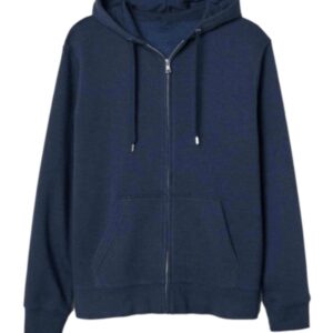 Navy Blue Zipper Hoodie
