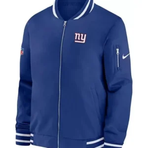 New York Giants Full-Zip Bomber Jacket