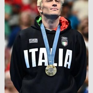 Paris 2024 Olympics Italia Black Hoodie