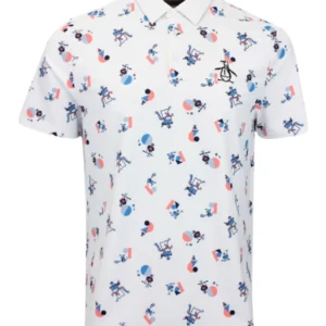 Penguin Golf Tour Print Polo Shirt