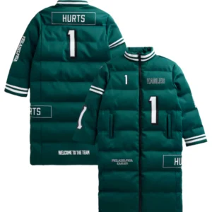 Philadelphia Eagles Jalen Hurts Puffer Coat