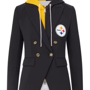 Pittsburgh Steelers Veronica Beard Black Dickey Jacket
