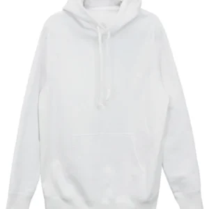 Plain White Fleece Hoodie