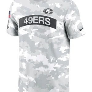 San Francisco 49ers 2024 Salute To Service Performance T-Shirt