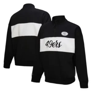 San Francisco 49ers Black Quarter-Zip Jacket