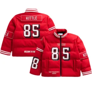 San Francisco 49ers George Kittle Scarlet Puffer Jacket