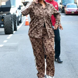 The Equalizer Queen Latifah Palms Camo Tracksuit
