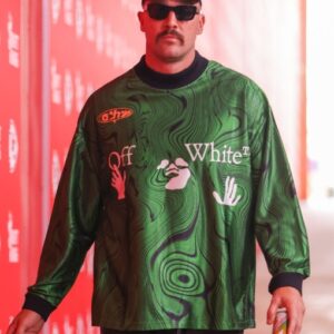 Travis Kelce Off-White Allover Print Jersey
