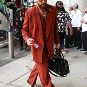 Travis Kelce Super Bowl LIX Suit