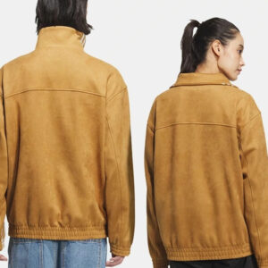Chinese New Year Suede Jacket Mustard