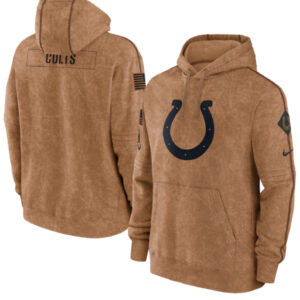 Indianapolis Colts Brown Salute To Service Club Hoodie
