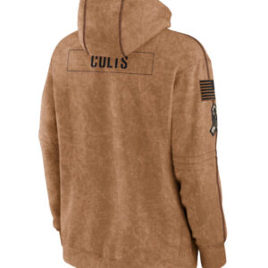 Indianapolis Colts Brown Salute To Service Hoodie