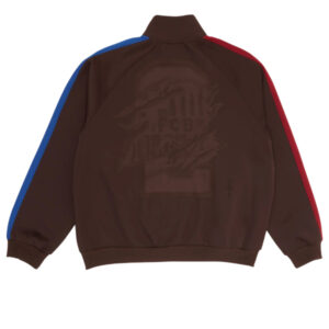 CJ x FCB Barca Retro Zip Anthem Brown Jacket