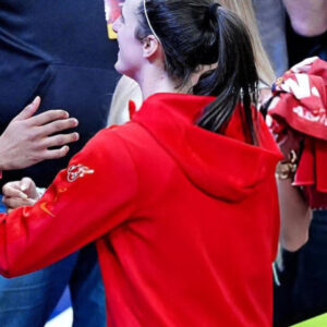 Indiana Fever Caitlin Clark Red Zipper Hoodie Jacket