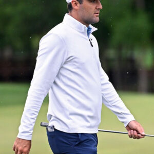 The CJ Cup 2025 Scottie Scheffler White Half Zip Sweatshirt