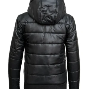 Women’s Stylish Black Parachute Puffer Jacket