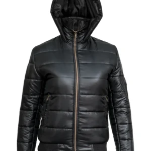 Women’s Stylish Black Puffer Jacket