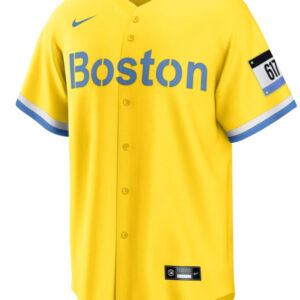 Boston Red Sox 617 Yellow Jersey