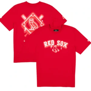 Boston Red Sox OVO x New Era Red Graffiti T-Shirt