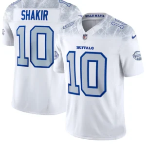 Buffalo Bills Khalil Shakir White 2025 Rivalries Collection Limited Jersey