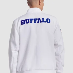 Buffalo Bills White 2025 Rivalries Full-Zip Bomber Jacket