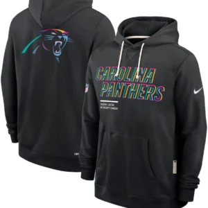 Carolina Panthers Black 2025 Crucial Catch Sideline Hoodie