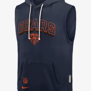 Chicago Bears Sideline Sleeveless Hoodie