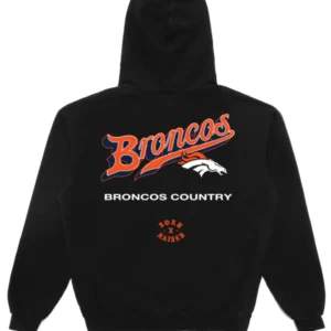 Denver Broncos Born x Raised Black Pro Script Pullover Hoodie