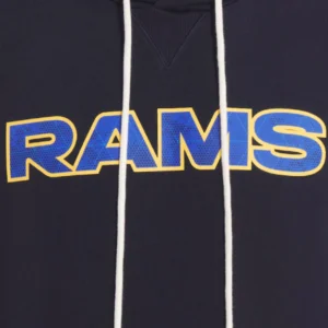 Los Angeles Rams Blue 2025 Rivalries Collection Standard Issue Sideline Dri-FIT Sleeveless Hoodie