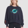 Miami Dolphins 2025 Blue Rivalries Collection Oversized Fleece Sweatshirt