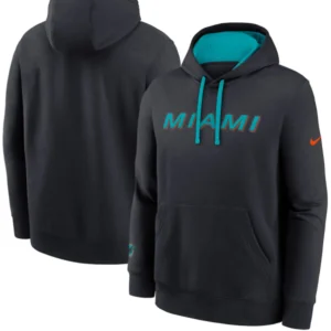 Miami Dolphins Blue 2025 Rivalries Collection Club Hoodie