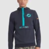 Miami Dolphins Blue 2025 Rivalries Collection Sideline Anorak Half-Zip Hoodie Jacket