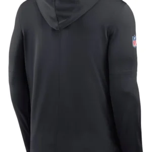 Miami Dolphins Blue 2025 Rivalries Collection Sideline Dri-FIT Long Sleeve Hoodie T-Shirt