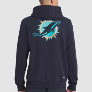 Miami Dolphins Blue 2025 Rivalries Collection Sideline Hoodie