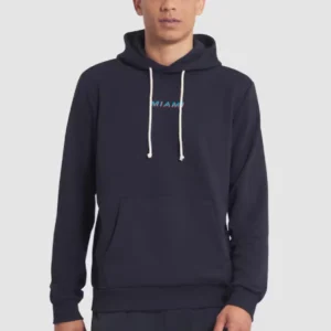 Miami Dolphins Pitch Blue 2025 Rivalries Collection Standard Issue Sideline Dri-FIT Hoodie