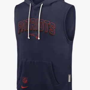 New England Patriots Sideline Sleeveless Hoodie