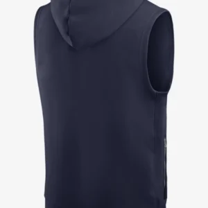 New England Patriots Sideline Sleeveless Pullover Hoodie