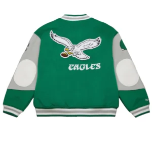 Philadelphia Eagles Mitchell And Ness 90s Varsity Jacket