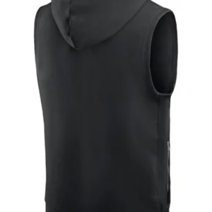 Pittsburgh Steelers Black Sideline Standard Issue Dri-FIT Sleeveless Hoodie