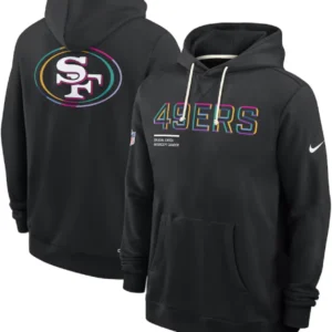 San Francisco 49ers Black 2025 Crucial Catch Sideline Hoodie
