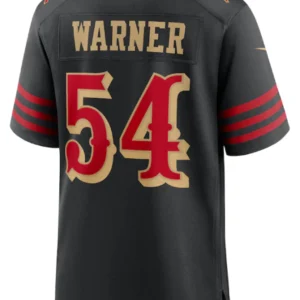San Francisco 49ers Fred Warner 2025 Rivalries Black Jersey