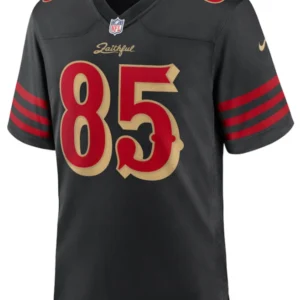 San Francisco 49ers George Kittle Black 2025 Rivalries Collection Game Jersey