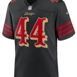San Francisco 49ers Kyle Juszczyk Black 2025 Rivalries Collection Game Jersey