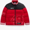 San Francisco 49ers Off Season x NFL Scarlet Team Puffer Jacket