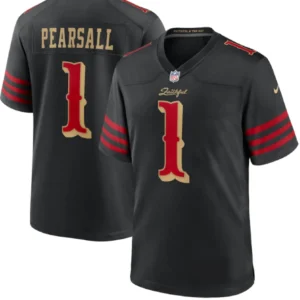 San Francisco 49ers Ricky Pearsall Black 2025 Rivalries Jersey