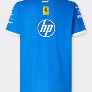 Scuderia Ferrari 2025 HP Monza Blue T-Shirt