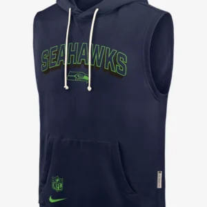 Seattle Seahawks Sideline Sleeveless Hoodie